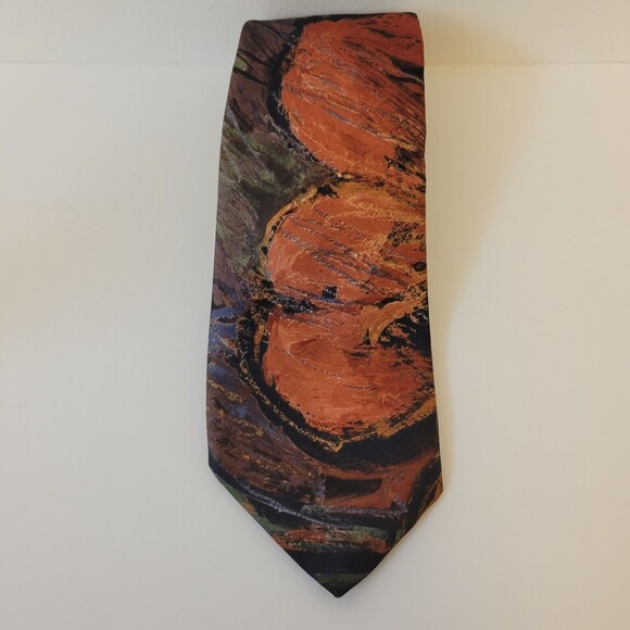 Italian All Silk Hand Made Multicolor Long Ties - Picture 2 of 6